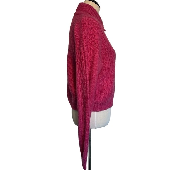 Pink free people cozy sweater in size large. - Picture 4 of 16